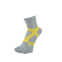 YAMAtune - Spider Arch Middle - 5 Toe - Anti-Slip Dots - Grey / S Yellow